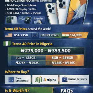 How Much Is Tecno 40