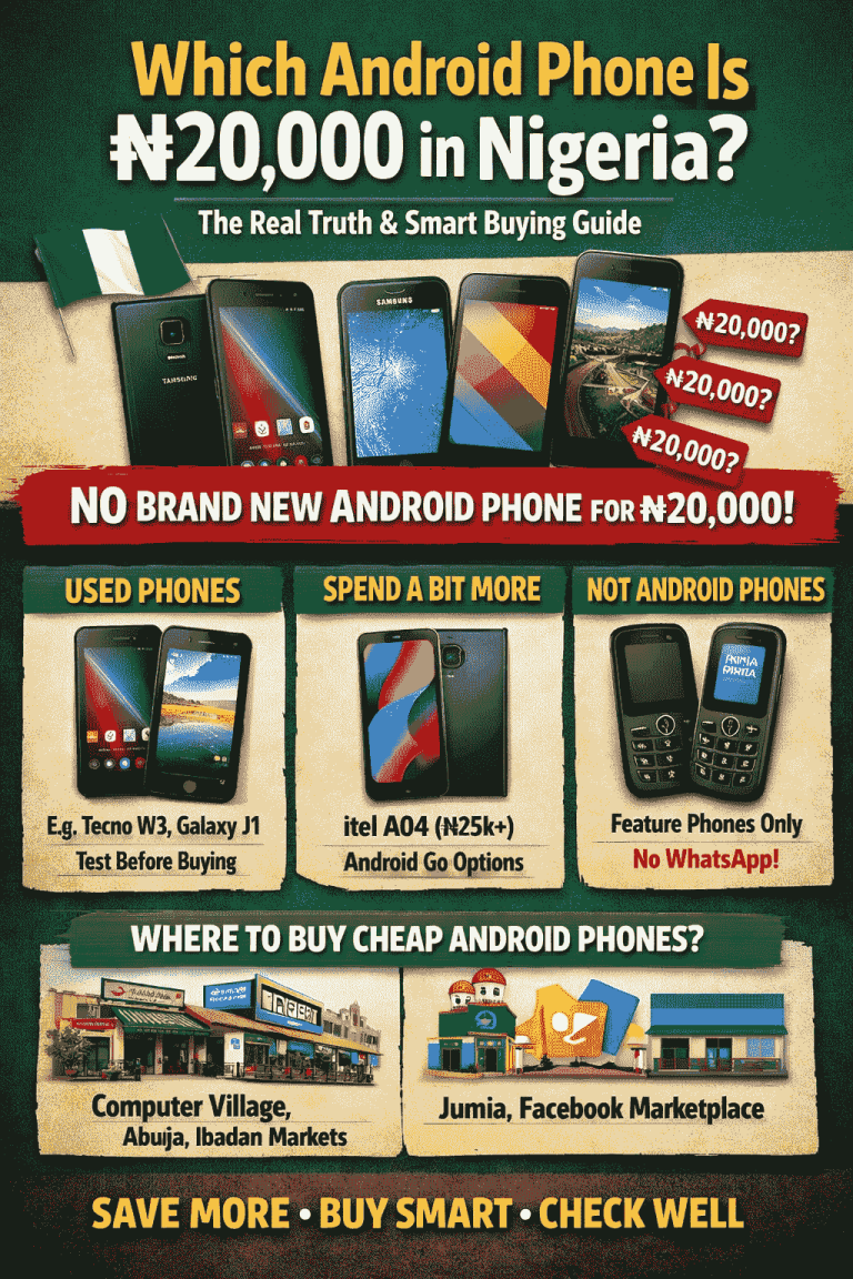 Which Android Phone Is ₦20,000 in Nigeria? (Best Options, Truth, and Smart Buying Guide in 2026