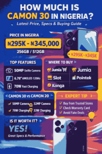How Much Is Camon 30 In Nigeria
