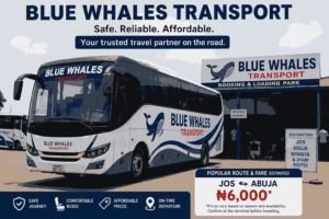 Blue Whales Transport Price List in Nigeria (2026): Routes, Bus Fares, Terminals and Travel Guide