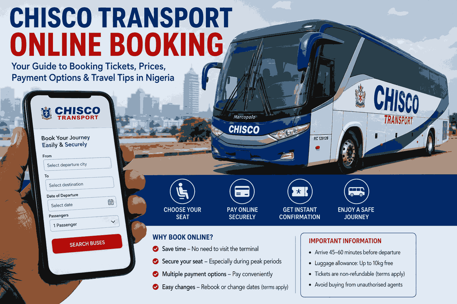 Chisco Transport Online Booking In Nigeria
