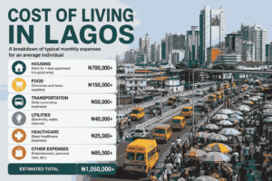 Cost of Living in Lagos in 2026: Rent, Food, Transport and Monthly Expenses
