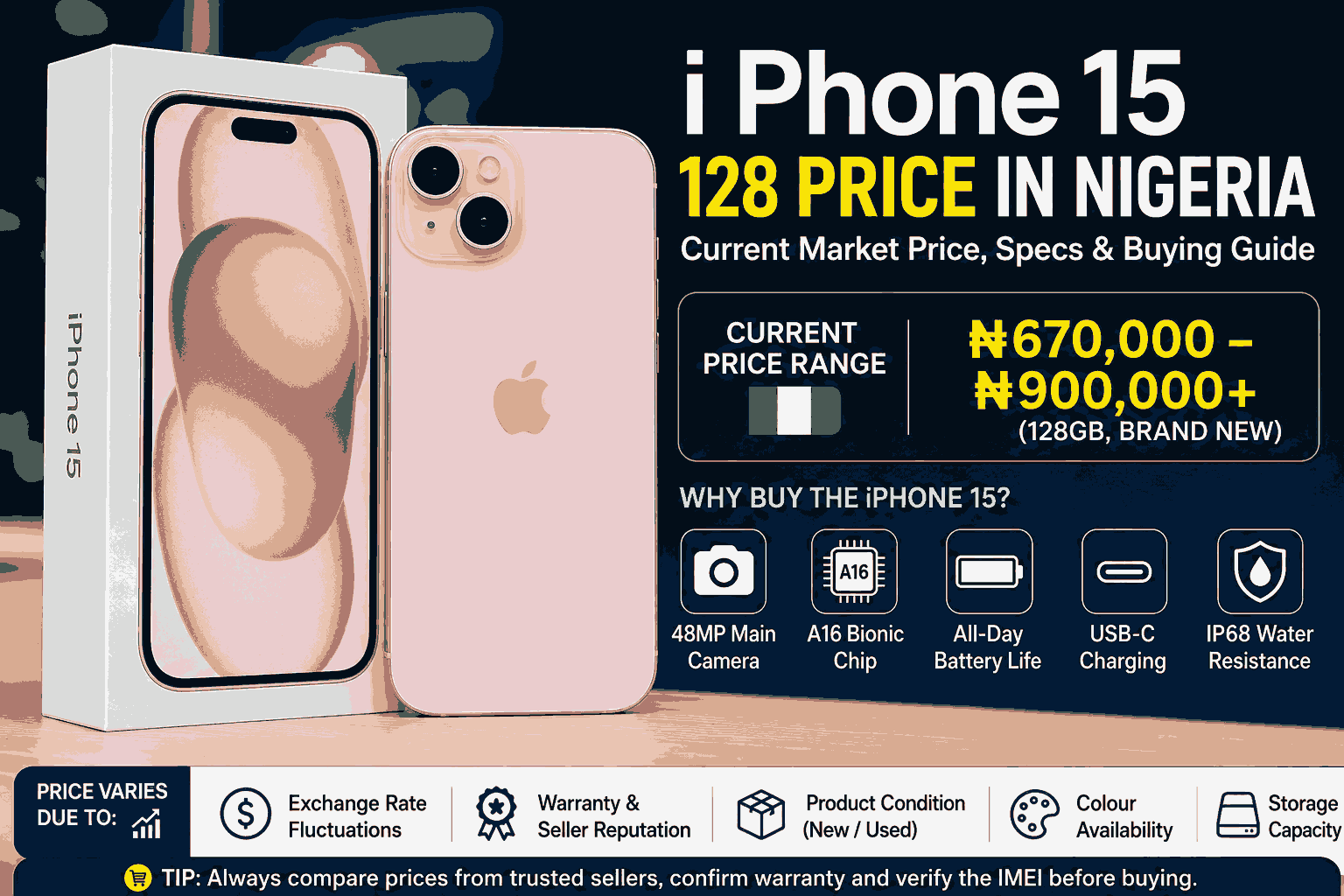i Phone 15 128 Price in Nigeria