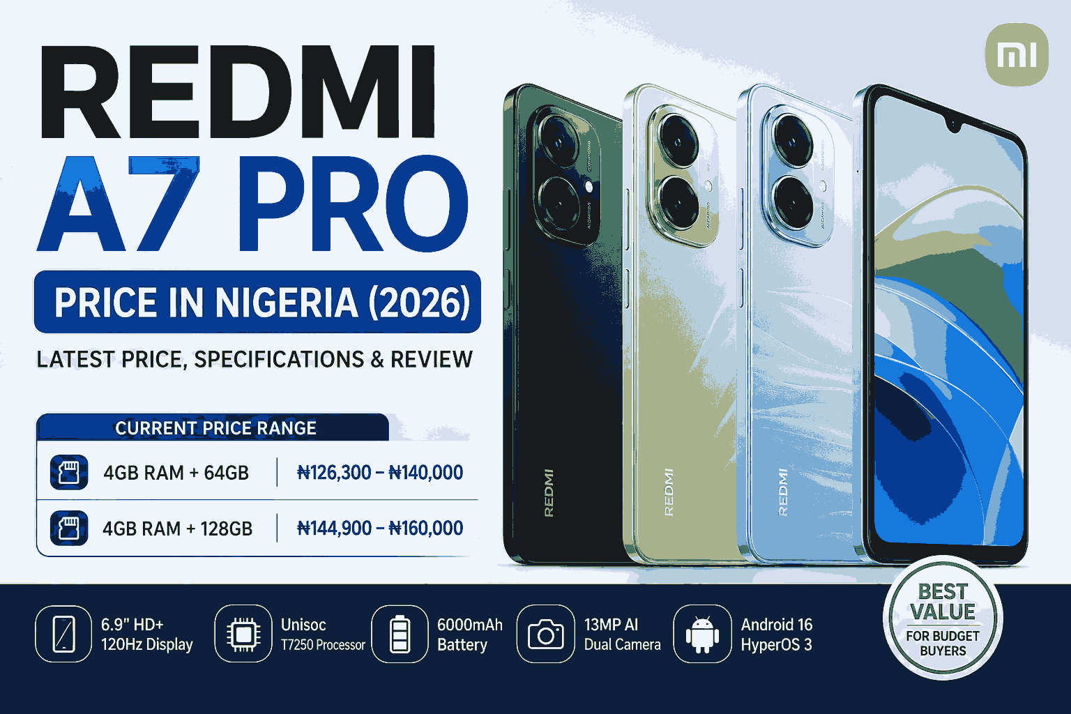 Redmi A7 Pro Price in Nigeria