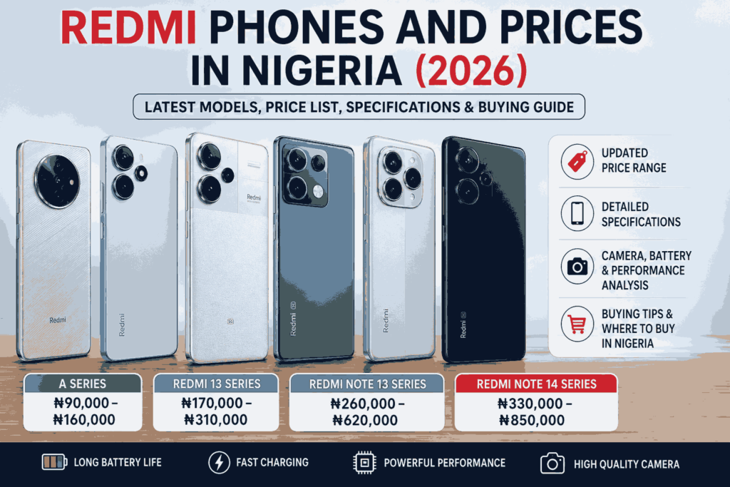 Redmi Phones and Prices in Nigeria