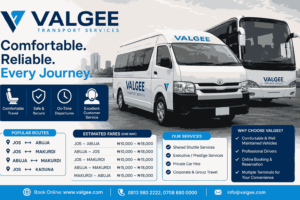 Valgee Transport Services Price Guide in Nigeria (2026): Routes, Fares, Booking Process and What Travellers Should Know